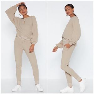Nasty Gal Jogger+Top set